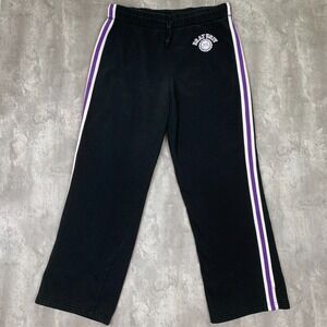 Vintage No Boundaries Sweatpants Womens XL Black Striped Brat University Y2K